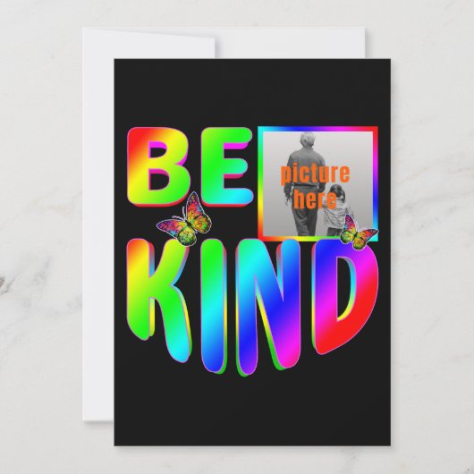 TRENDY CUSTOM IST EINE ART FARBIGE RAINBOW-SCHALTF EINLADUNG (Vorderseite)