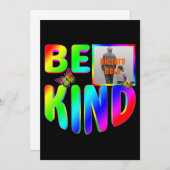 TRENDY CUSTOM IST EINE ART FARBIGE RAINBOW-SCHALTF EINLADUNG (Vorne/Hinten)