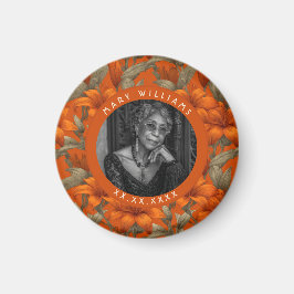 Trendy Custom Lilies Themed Beach Party Magnet