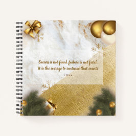Trendy Custom Motivierend Quote Green Gold Marmor Notizblock