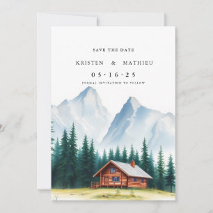 Trendy Custom Mountain Save The Date
