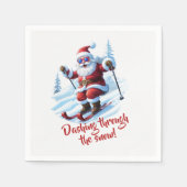 Trendy Custom Niedlich Red Santa Claus Funky Chris Serviette (Vorderseite)