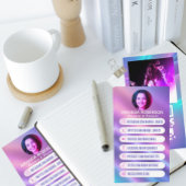 Trendy Custom Social Media Icons Link Visitenkarte