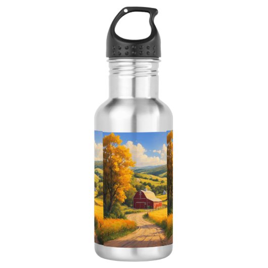 "Trendy Custom Water Bottles Here" Edelstahlflasche (Vorderseite)