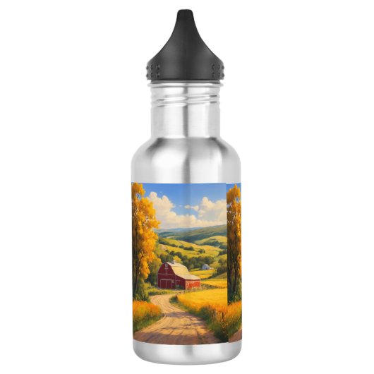 "Trendy Custom Water Bottles Here" Edelstahlflasche (Links)