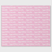 Trendy Customizable Message | Name Pattern Geschen Geschenkpapier (Flach)