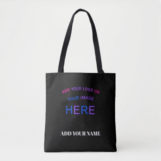 Trendy Customizable Personalisiert Trademark Black Tasche (Vorderseite)