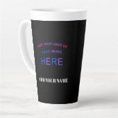 Trendy Customizable Personalisierte Markenlogos Milchtasse (Linke Ecke)