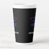 Trendy Customizable Personalisierte Markenlogos Milchtasse (Vorderseite)