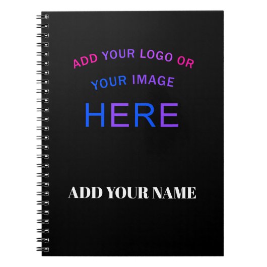 Trendy Customizable Personalisierte Markenlogos Notizblock (Vorderseite)