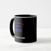 Trendy Customizable Personalisierte Markenlogos Tasse (Vorderseite Links)
