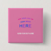 Trendy Customizable Personalisierte Markenzeichen  Button (Vorderseite)