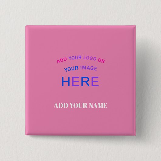 Trendy Customizable Personalisierte Markenzeichen  Button (Vorderseite)