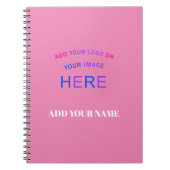 Trendy Customizable Personalisierte Markenzeichen  Notizblock (Vorderseite)