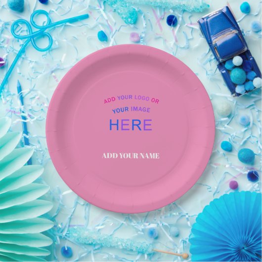 Trendy Customizable Personalisierte Markenzeichen  Pappteller (Party)
