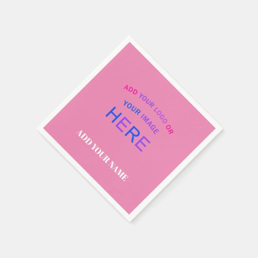 Trendy Customizable Personalisierte Markenzeichen Serviette (Ecke)