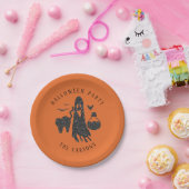 Trendy Cute Cat Ghost Poison Bottle Bats Halloween Pappteller (Party)