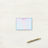 Trendy Cute Pastel Abstract Custom Post-it Klebezettel (Auf Schreibtisch)