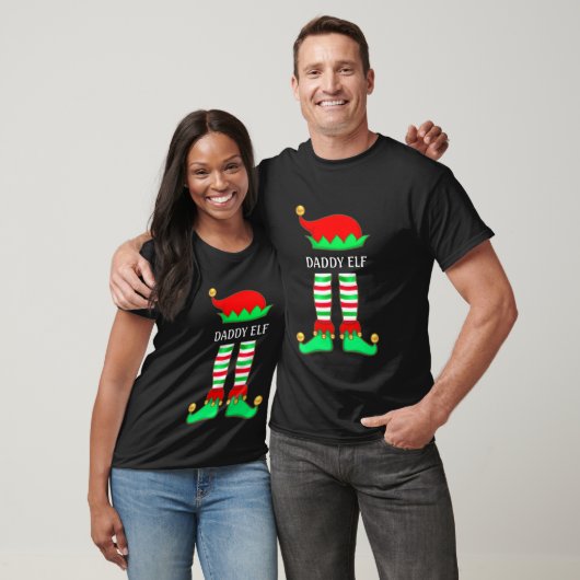 Trendy Daddy Elf Christmas T-Shirt (Unisex)