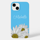 Trendy Daisies Floral Country Blue Case-Mate iPhone Hülle (Rückseite)
