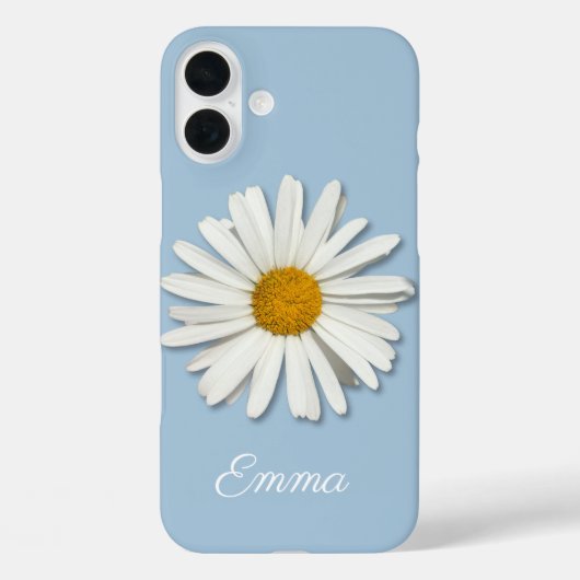Trendy Daisy Blume Blossom - Blauer Mode Case-Mate iPhone Hülle (Rückseite)
