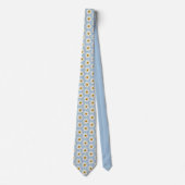 Trendy Daisy Blume Blüten - Mode - Blau Krawatte (Vorderseite)