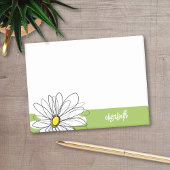 Trendy Daisy Floral Illustration - Limon und gelb Post-it Klebezettel