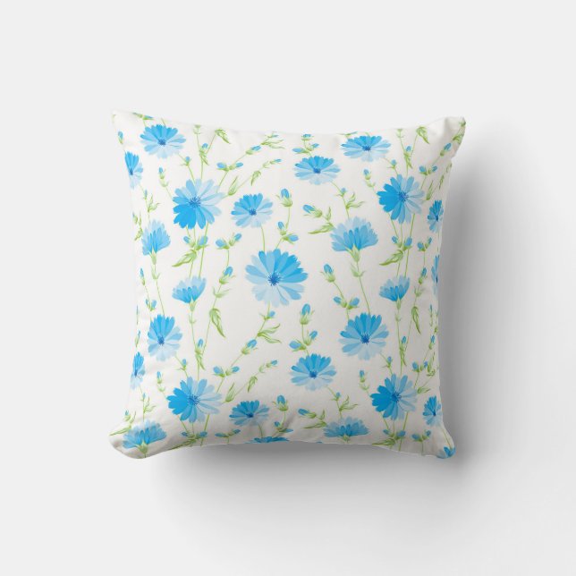Trendy Daisy Floral Kissen (Vorderseite)