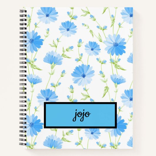 Trendy Daisy Floral Notizblock (Vorderseite)