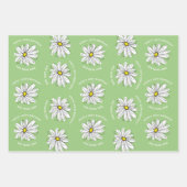 Trendy Daisy Happy Birthday Farbige Blume Geschenkpapier Set (Vorderseite 3)