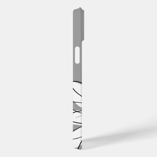 Trendy Daisy mit grau und gelb Case-Mate iPhone Hülle (Rückseite / Rechts)