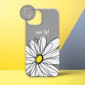 Trendy Daisy mit grau und gelb Case-Mate iPhone Hülle