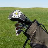 Trendy Daisy mit grau und gelb Golf Headcover (In SItu)