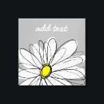 Trendy Daisy mit grau und gelb Leinwanddruck<br><div class="desc">Ein Zen-und skurrile,  Hipster-Kunstwerk. Sie können einen Namen,  ein Monogramm oder einen anderen benutzerdefinierten Text hinzufügen. Wenn Sie die Kunst verschieben möchten,  klicken Sie auf die Schaltfläche Anpassen,  um Änderungen vorzunehmen.</div>