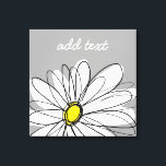 Trendy Daisy mit grau und gelb Leinwanddruck<br><div class="desc">Ein Zen-und skurrile,  Hipster-Kunstwerk. Sie können einen Namen,  ein Monogramm oder einen anderen benutzerdefinierten Text hinzufügen. Wenn Sie die Kunst verschieben möchten,  klicken Sie auf die Schaltfläche Anpassen,  um Änderungen vorzunehmen.</div>