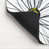 Trendy Daisy mit grau und gelb Mousepad (Ecke)