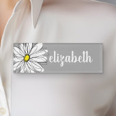 Trendy Daisy mit grau und gelb Namenschild