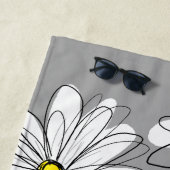 Trendy Daisy mit grau und gelb Strandtuch (Beispiel)