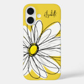 Trendy Daisy mit Signature - gelb Case-Mate iPhone Hülle (Rückseite)