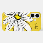 Trendy Daisy mit Signature - gelb Case-Mate iPhone Hülle (Rückseite (Horizontal))