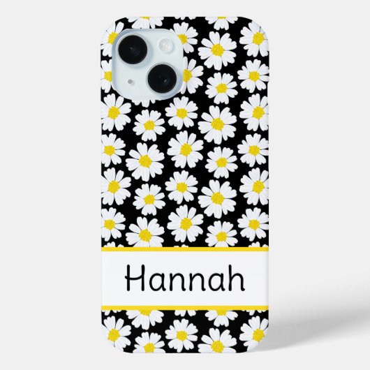 Trendy Daisy Pattern Case-Mate iPhone Hülle (Rückseite)