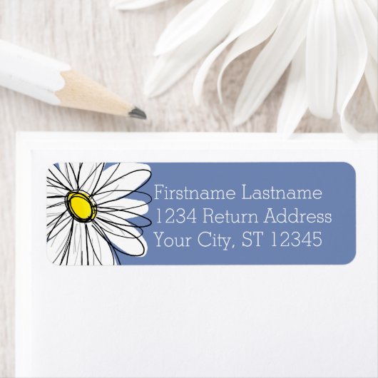 Trendy Daisy Rücksendeadresse - Back Color (Insitu)