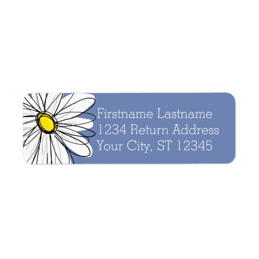 Trendy Daisy Rücksendeadresse - Back Color (Vorne)