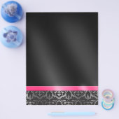 Trendy Damask Pink und Black Flyer (Einzeln)
