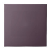 Trendy Dark Dusky Violet - Keramik Tile Fliese (Vorderseite)