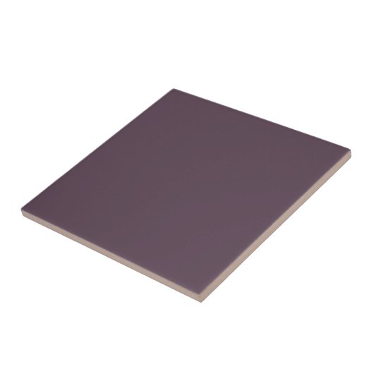 Trendy Dark Dusky Violet - Keramik Tile Fliese (Seite)