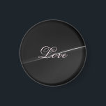 Trendy Dark Gray Wave Liebe Wedding Calligraphy Magnet<br><div class="desc">Sie können die Schriftart und Farben leicht ändern. Sie können auch Ihr Logo und das Hintergrundbild hinzufügen,  wie Sie möchten.</div>