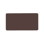 Trendy Dark Mocha Brown - Adressmarken Adressaufkleber (Vorne)