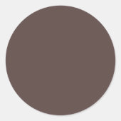 Trendy Dark Mocha Brown - Aufkleber (Vorderseite)