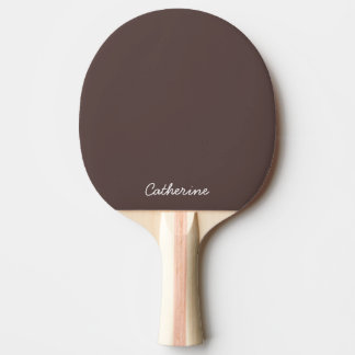 Trendy Dark Mocha Brown Custom Ping Pong Paddle Tischtennis Schläger